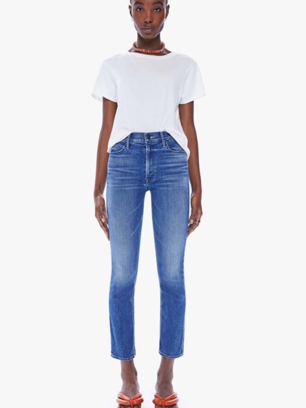 MOTHER Mid Rise Dazzler Ankle